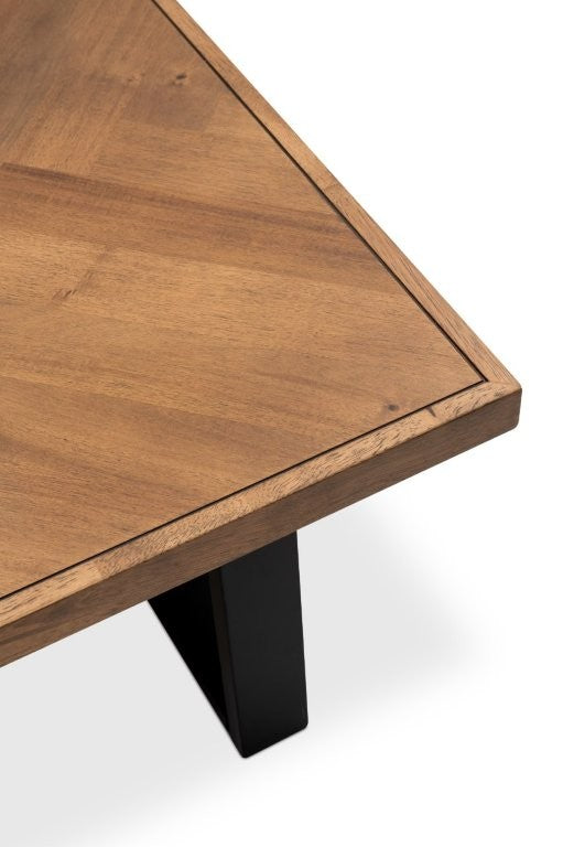 close up on corner on coffee table