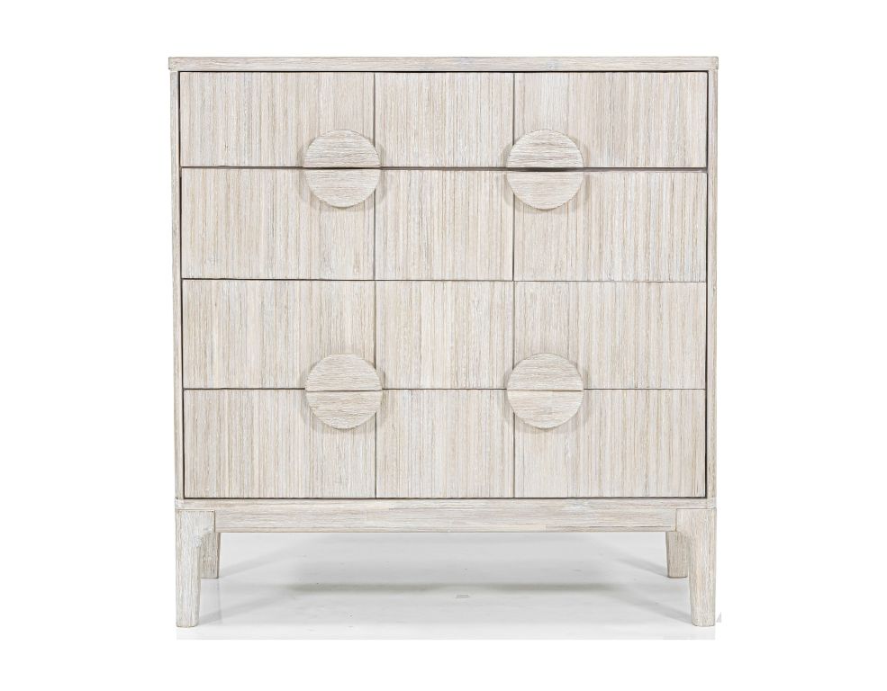 Adro Tallboy – Solid Acacia Timber with White Wash Finish - 