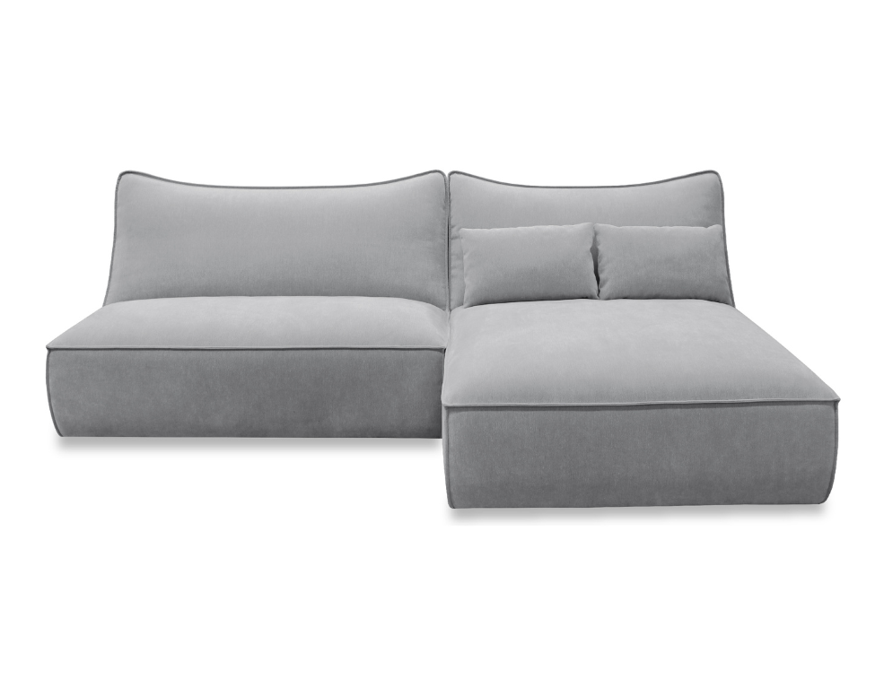 Alegra 3 Seater Reversible Chaise – Grace Fabric, Feather & Foam Comfort - 