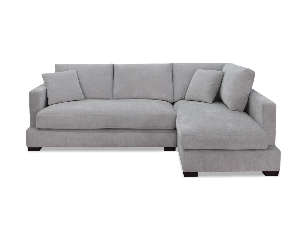 Bambino 3 Seater Chaise – Plush Fabric Modular Sofa with Timber Frame - 