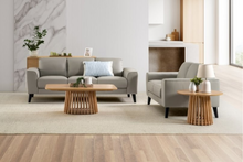  Bondi Leather Sofa Pair – 100% Leather & Solid Timber Frame
