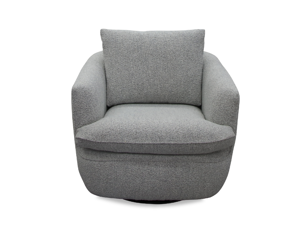 Cosmo Swivel Chair – Feather & Foam Seating with 360° Rotation - 