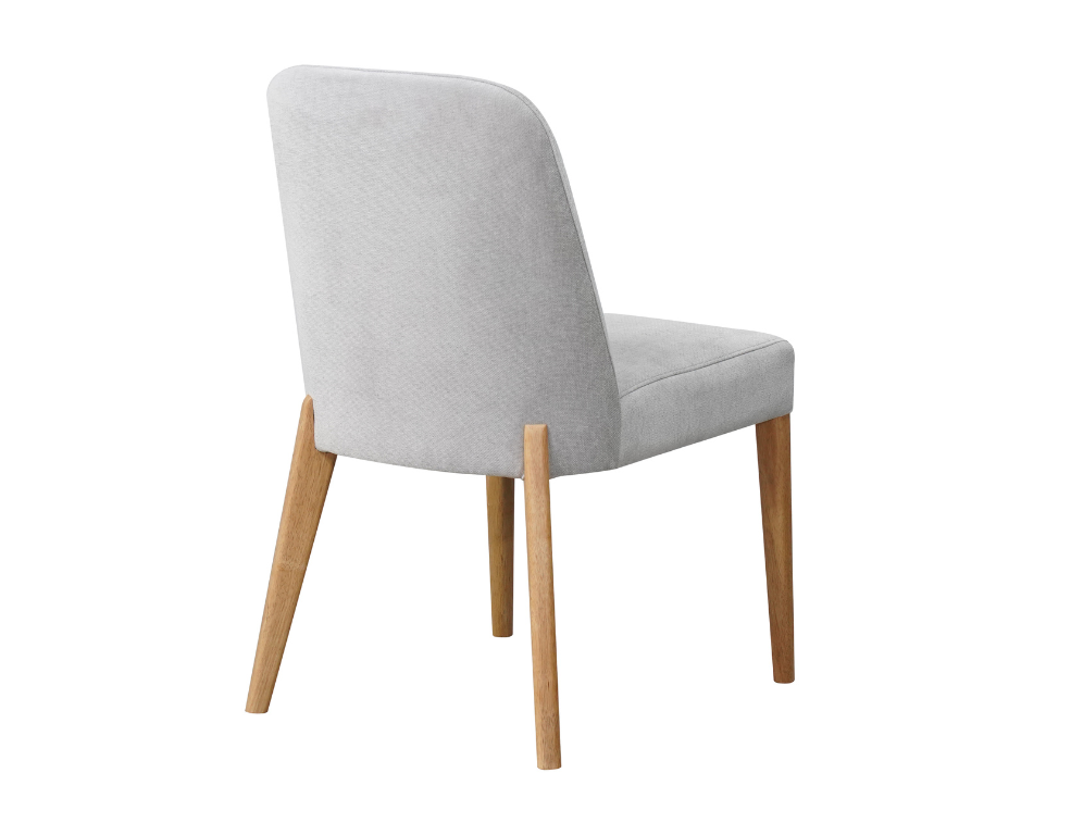 Daisy Dining Chair – Soft Fabric with Solid Timber Legs - 