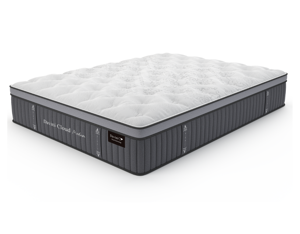Davini Cloud Medium Mattress – Pocket Coil System & Foam Underlay - 