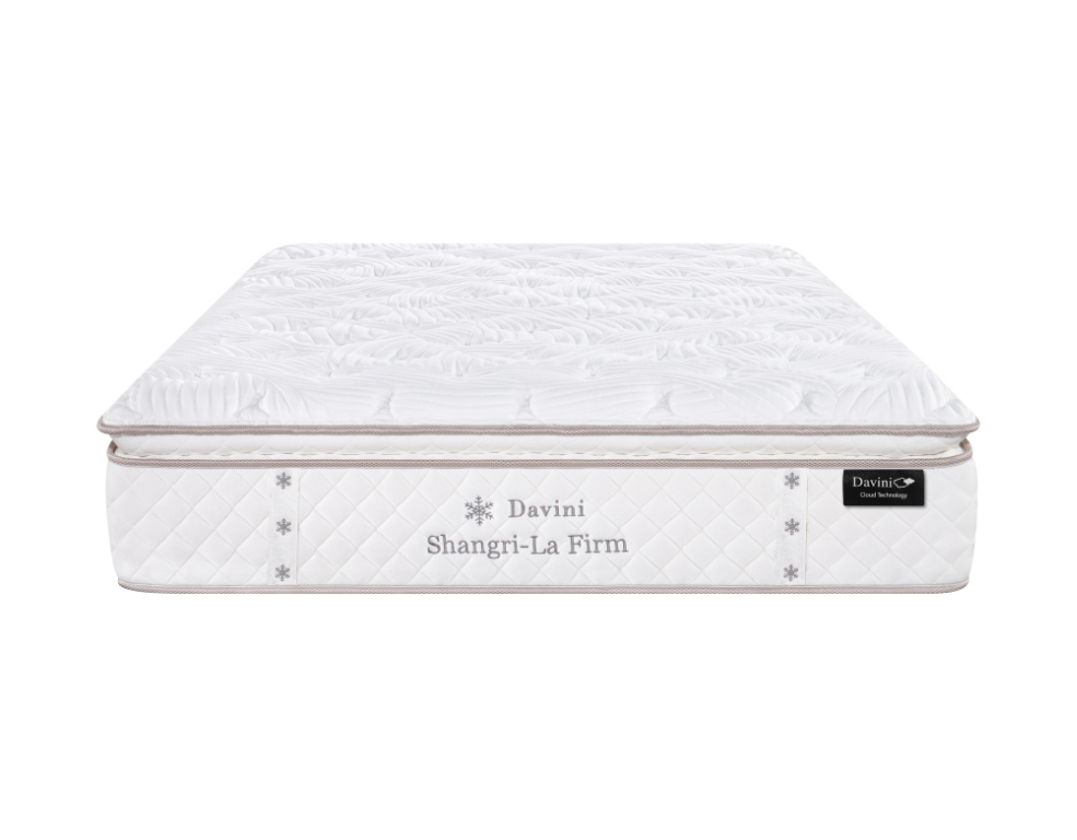 Davini Shangri-La Firm Mattress – Gel Memory Foam with 5 Zone Pocket Coil Support - 