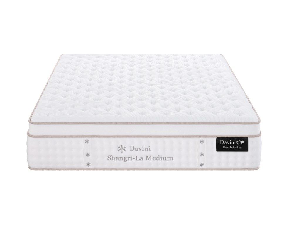 Davini Shangri-La Medium Mattress – Gel Memory Foam with 5 Zone Pocket Coil Support - 