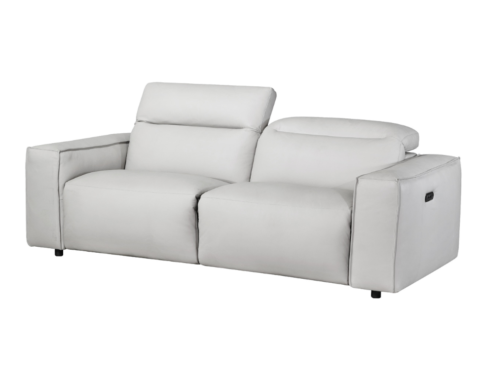 Denver 2 Seater Electric Recliner – 100% Leather with USB Chargers - 