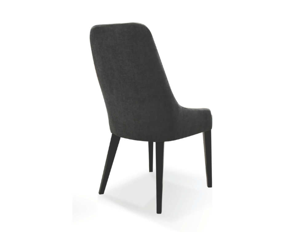 Dining Chair 1294 – Venice Licorice Fabric & Embossed Midnight Frame - 