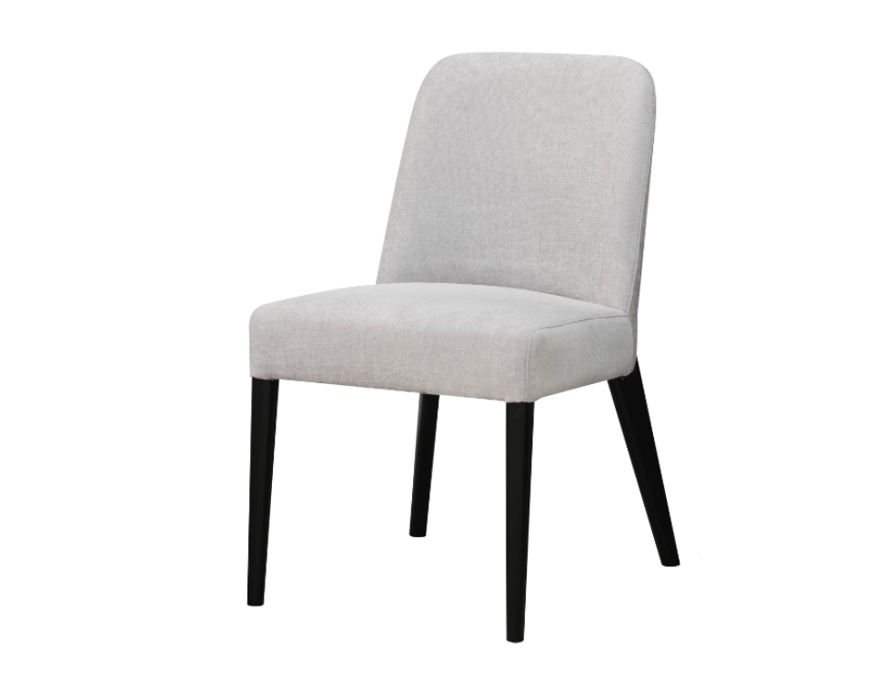 Dining Chair 1321 – Upholstered in Venice Fabric with Black Legs - 