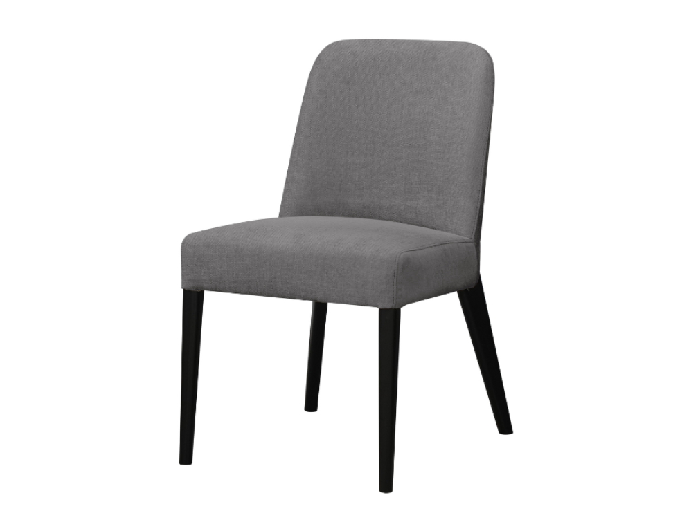 Dining Chair 1321 – Upholstered in Venice Fabric with Black Legs - 