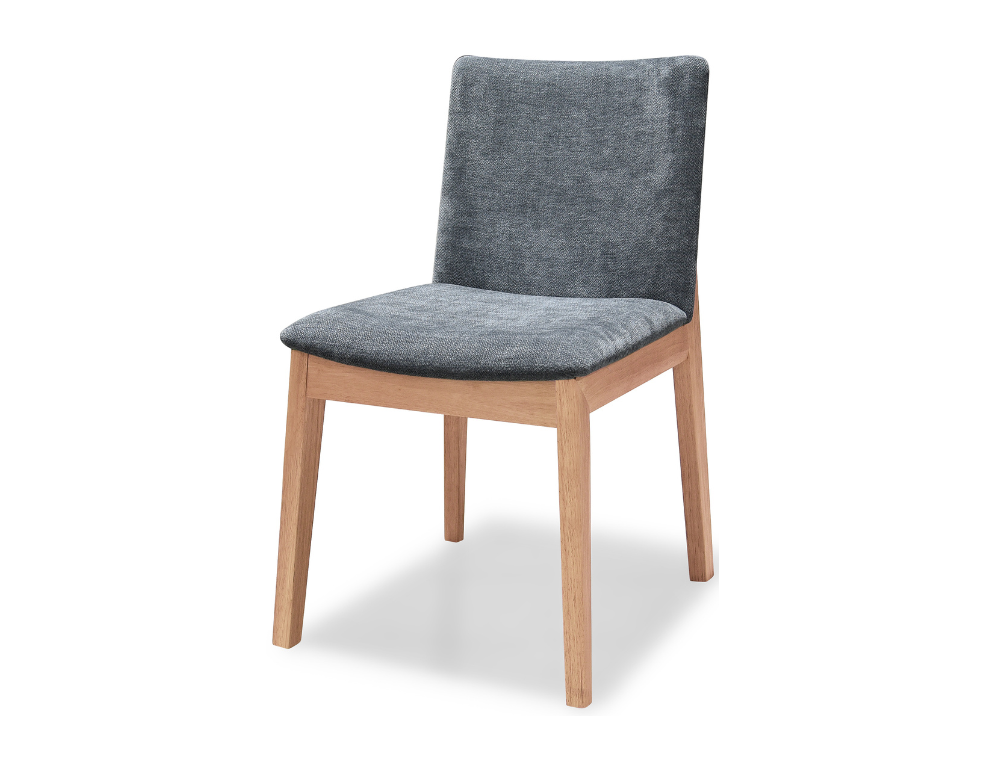 Dining Chair 1535 – Oak Colour Frame with Glamour Fabric Upholstery - 