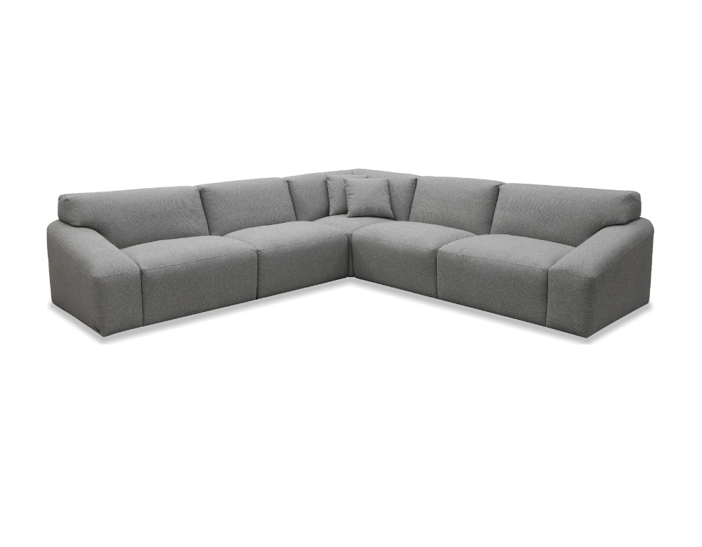 Everest 5 Seater Modular – Feather Seating in Royal Fabric - 