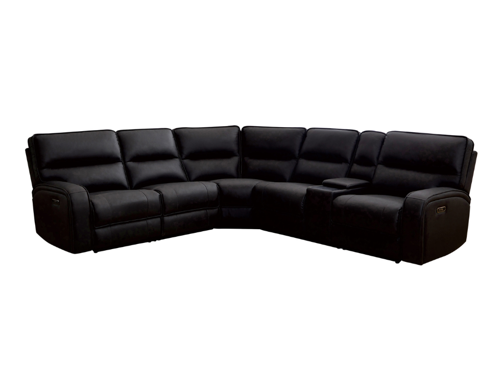 Gamer 5 Seater Modular Corner Lounge – Endurotek Fabric with 2 Electric Recliners - 