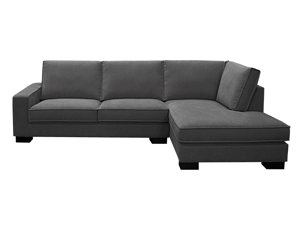 Geneva 3 Seater Chaise – Grace Fabric with Modern Design - 