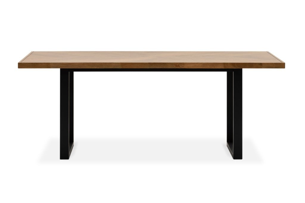 Harrington 7 Piece Dining Suite – Acacia Timber & Buttoned Back Chairs - 