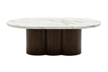  Henley Coffee Table – Solid Marble Top & Walnut Timber Finish