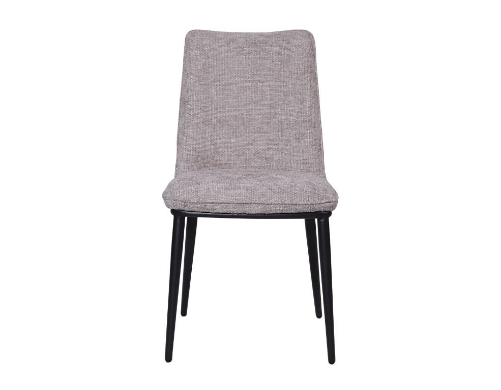 Imani Dining Chair – Mornington Fabric with Black Powder-Coated Steel Legs - 