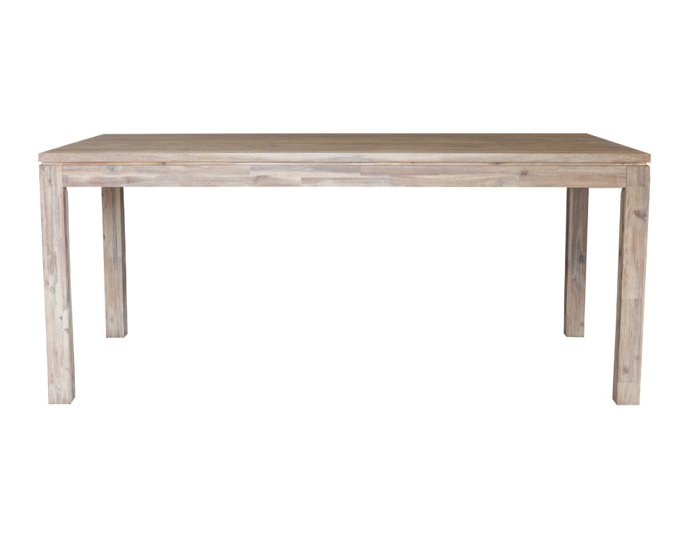 Imani Dining Table – Solid Oak Veneer with Vertical Line Detailing - 