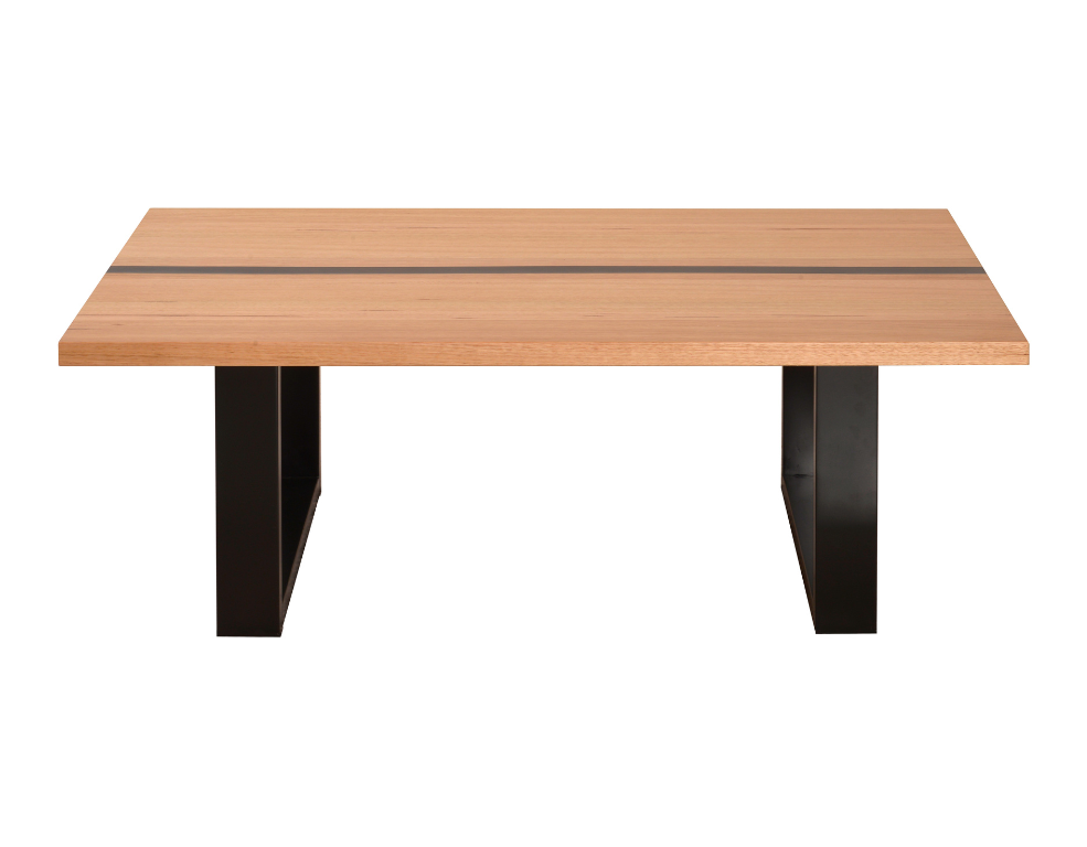 Katania Coffee Table – Messmate Timber with Resin Inlay - 