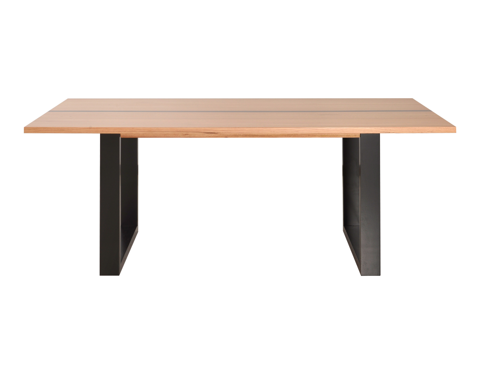 Katania Dining Table – Messmate Timber with Resin Inlay - 