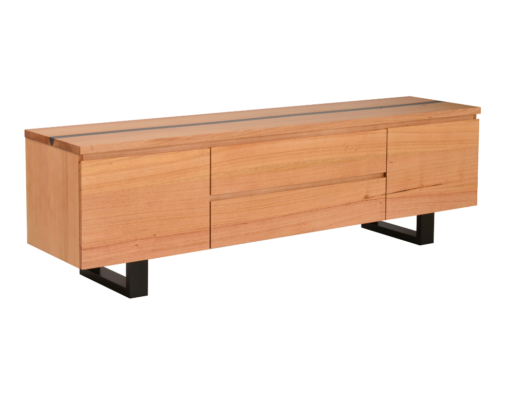 Katania Entertainment Unit – Messmate Timber with Resin Inlay - 