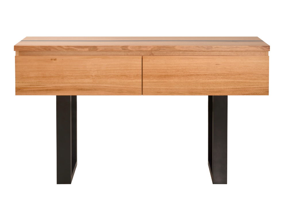 Katania Hall Table – Messmate Timber with Resin Inlay - 