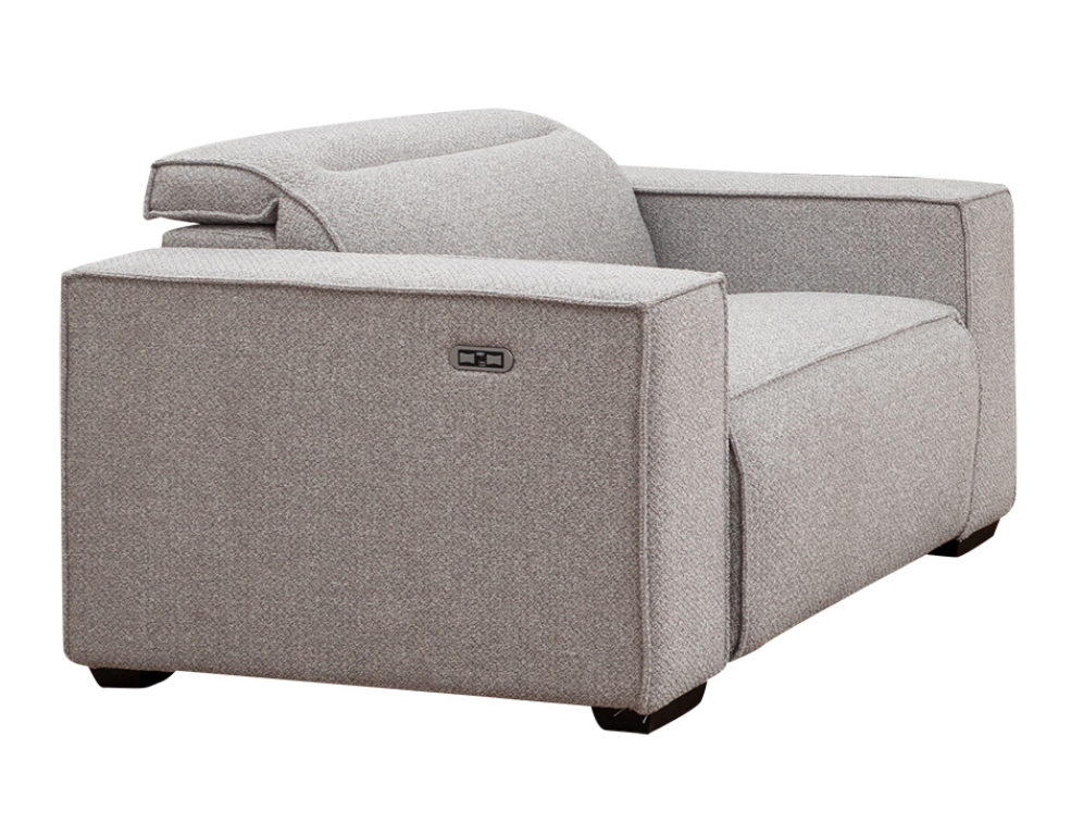 Lancaster Single Recliner – Dual Motor Electric Recliner in Royal Fabric - 