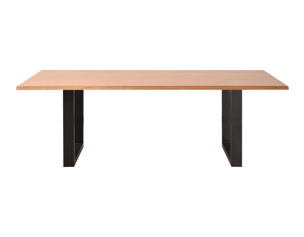 Leilani Dining Table – Messmate Timber with Black Legs - 