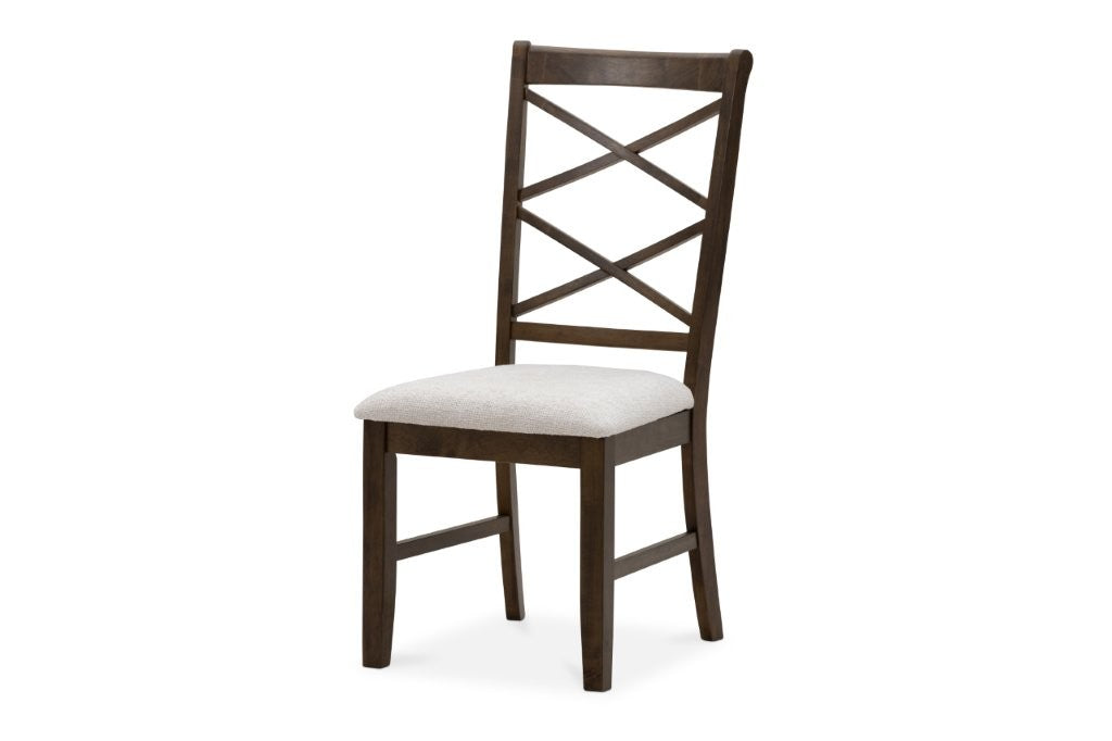 Lockwood Dining Chair – Crossback Design & Padded Seat - 