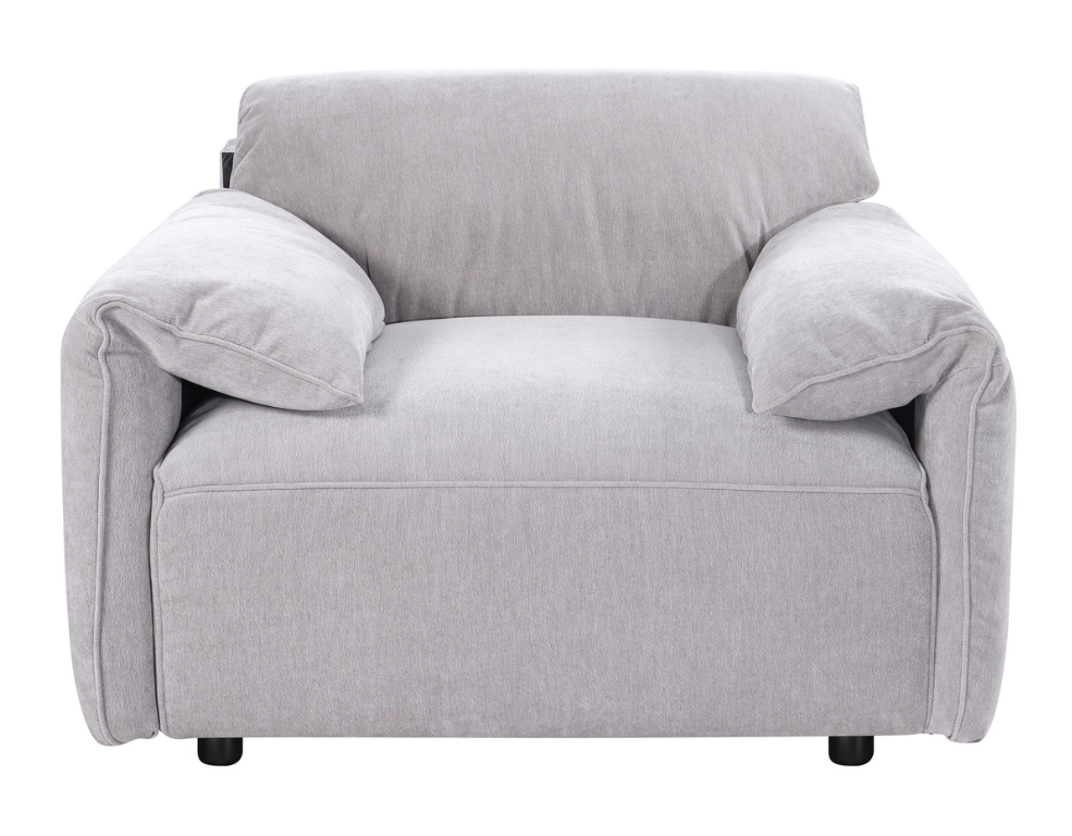 Luxe Single Seater Sofa – Feather Seating & Grace Fabric - 