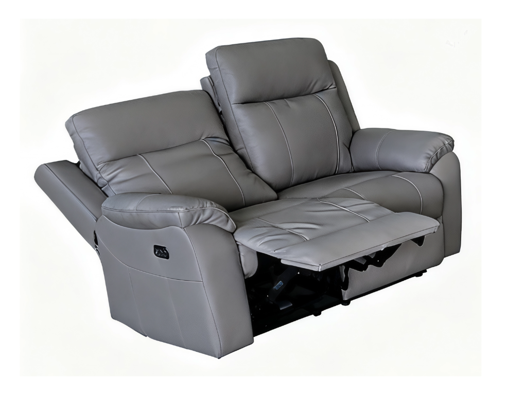 Luximo 2 Seater Electric Recliner – Triple Motor in Premium Thick Leather - 