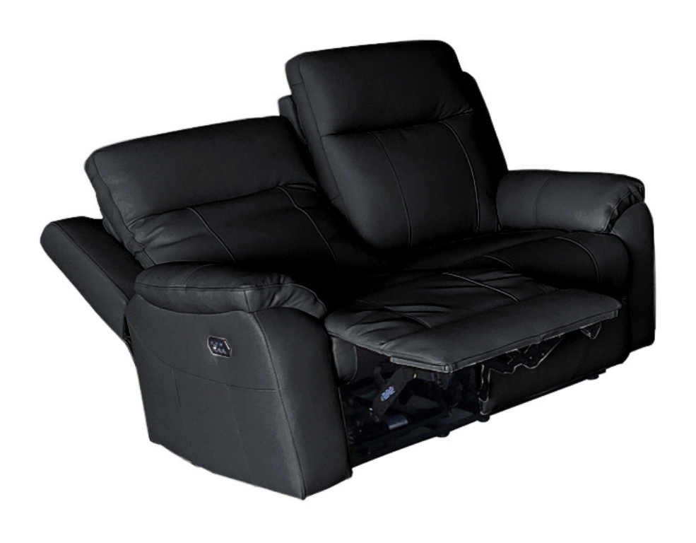 Luximo 2 Seater Electric Recliner – Triple Motor in Premium Thick Leather - 