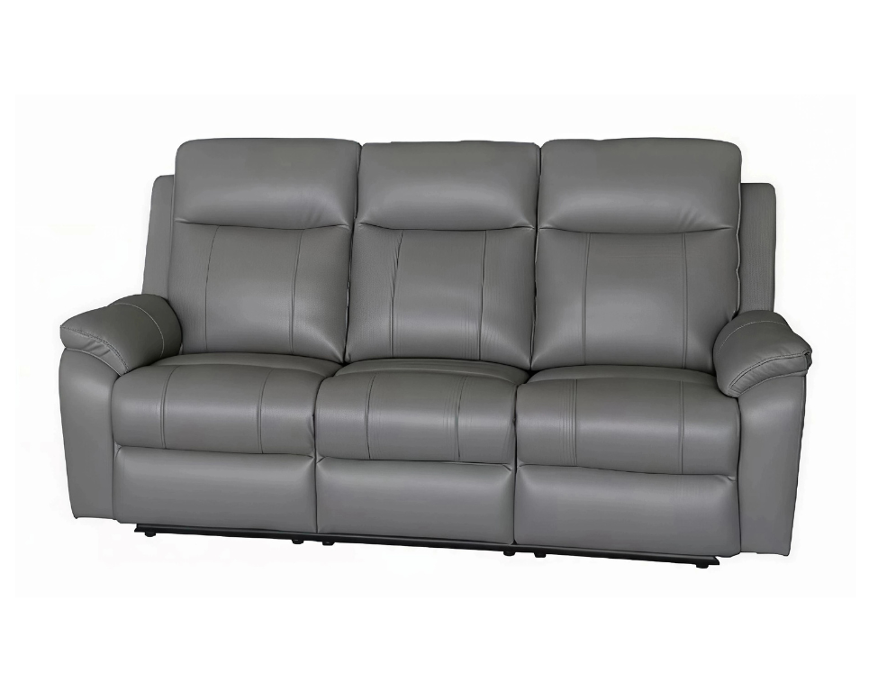 Luximo 3 Seater Electric Recliner – Triple Motor in Premium Thick Leather - 