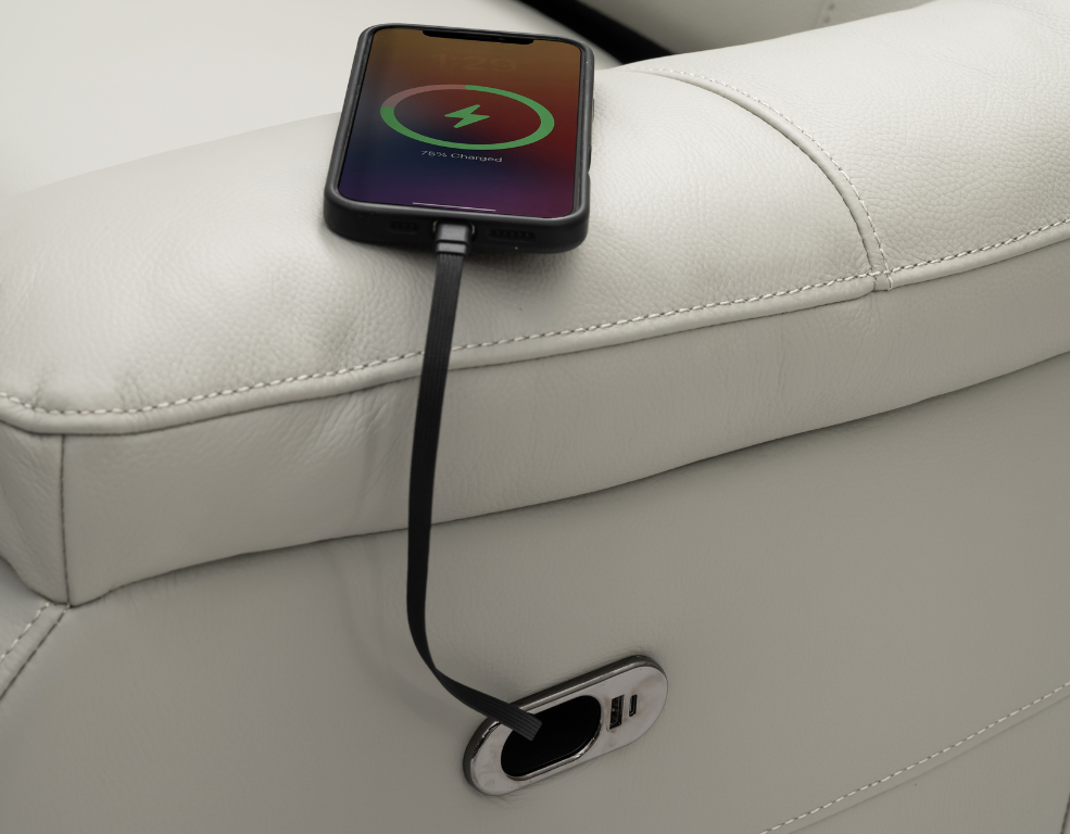 
                  
                    Luximo 3 Seater Recliner – 100% Leather with 2 Triple Motor Electric - 
                  
                