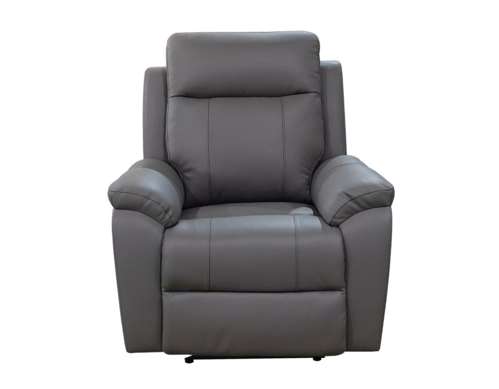 Luximo Single Electric Recliner – Triple Motor in Premium Thick Leather - 