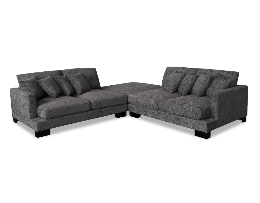 Manhattan 5 Seater Modular Corner Lounge – Mornington Fabric with Deep Seating - 