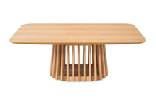  Marquis Coffee Table – Oak Veneer & Slatted Base Design