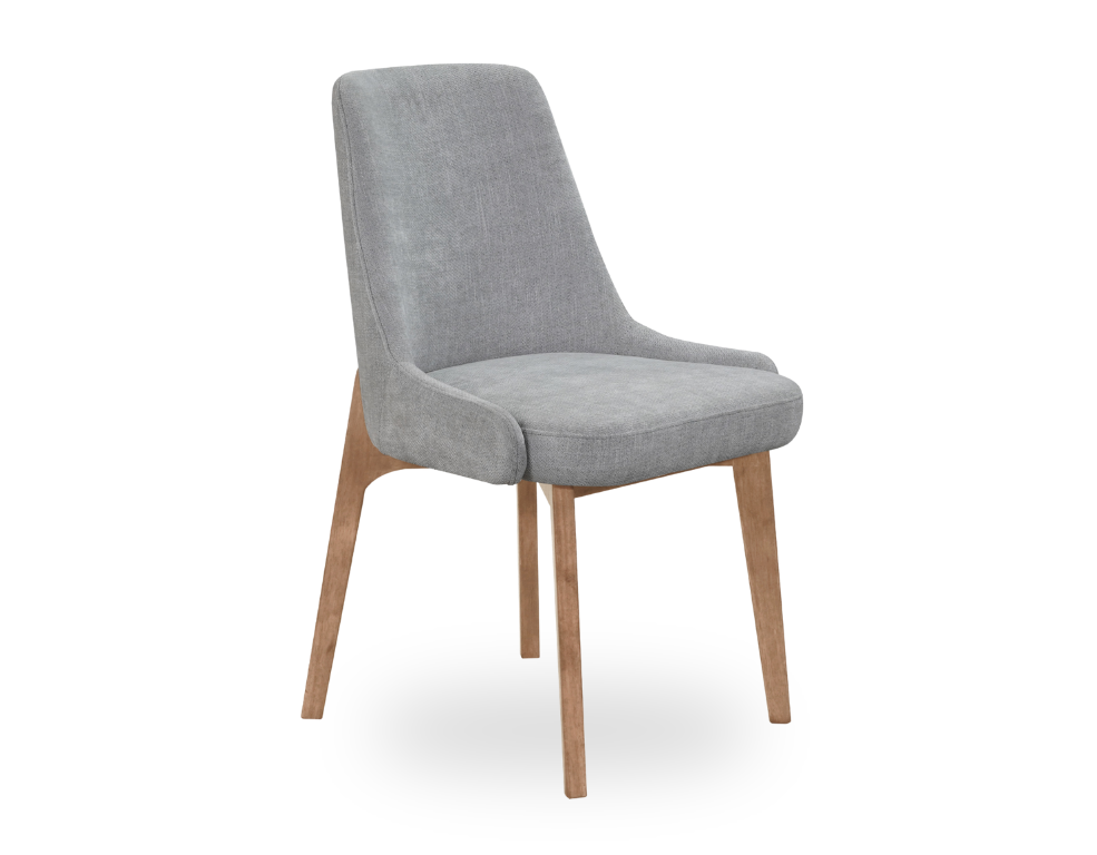 Medora Dining Chair – Solid Timber Legs & Glamour Fabric - 
