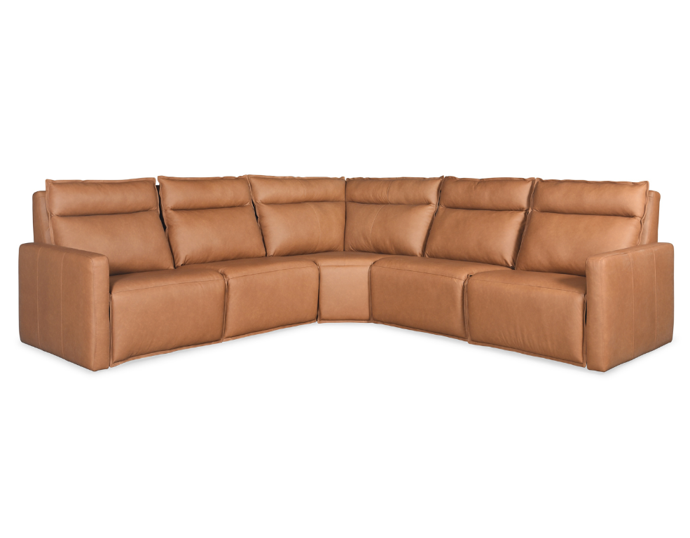 Mozart Corner Lounge – 2 x Electric Recliners and Upholstered in Premium 100% Verona Leather - 