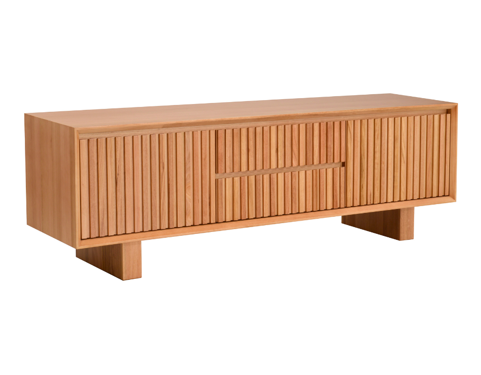 Nemesis Entertainment Unit – Messmate Timber TV Cabinet with Storage - 