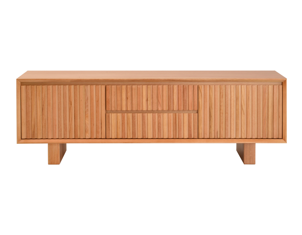 Nemesis Entertainment Unit – Messmate Timber TV Cabinet with Storage - 