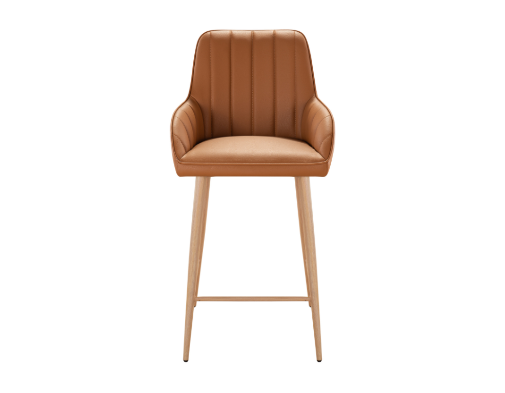 Neo Bar Stool – Easy Clean PU with Metal Legs - 