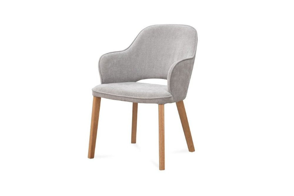 Nico Dining Chair – Glamour Fabric & Sleek Low Profile Design - 