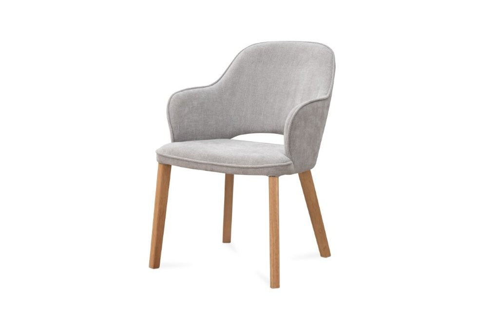 Nico Dining Chair – Glamour Fabric & Sleek Low Profile Design - 
