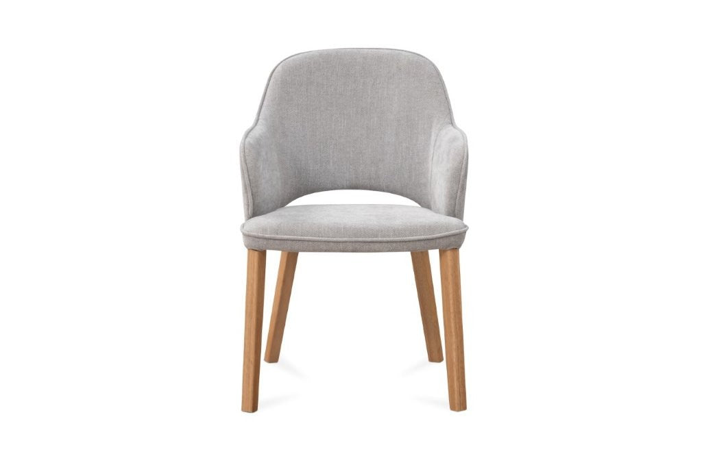 Nico Dining Chair – Glamour Fabric & Sleek Low Profile Design - 