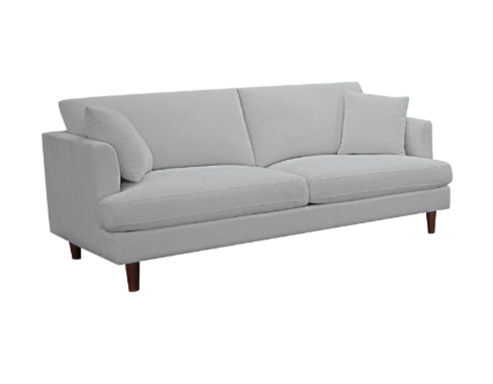 Norwell 2.5 Seater Sofa – Glamour Fabric with Feather & Foam Seating - 