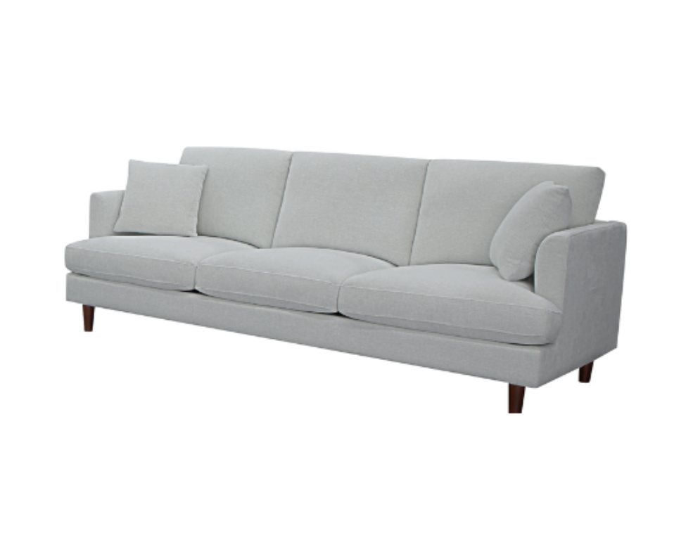 Norwell 3 Seater Sofa – Glamour Fabric with Feather & Foam Seating - 
