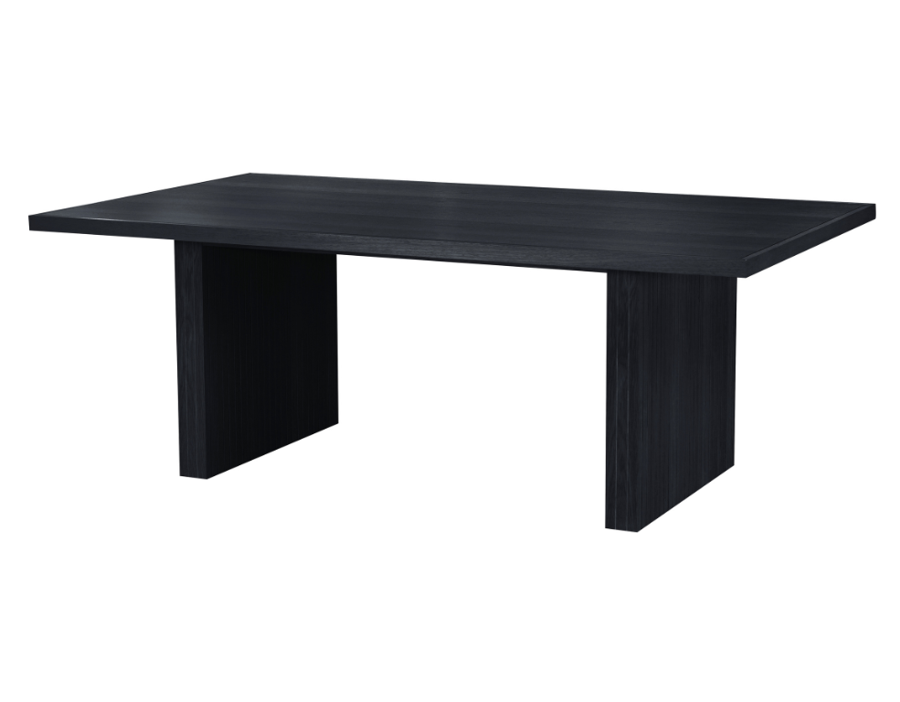 Odessa Dining Table – Black Satin Oak Veneer - 