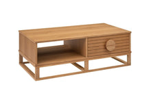 Osaka Coffee Table – Natural Oak Finish & Felt-Lined Drawers