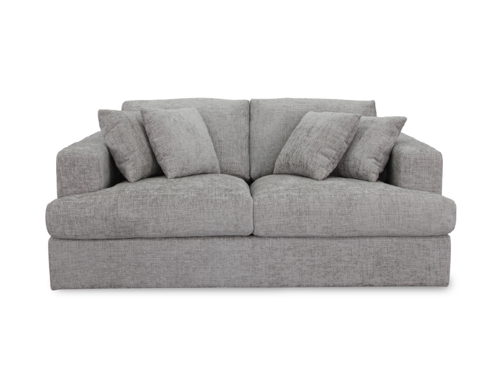Pasadena 2 Seater Sofa – Mornington Slate Fabric with Feather & Foam Fill - 